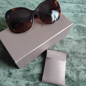 Bulgari Women's Tortoise Shell Sunglasses